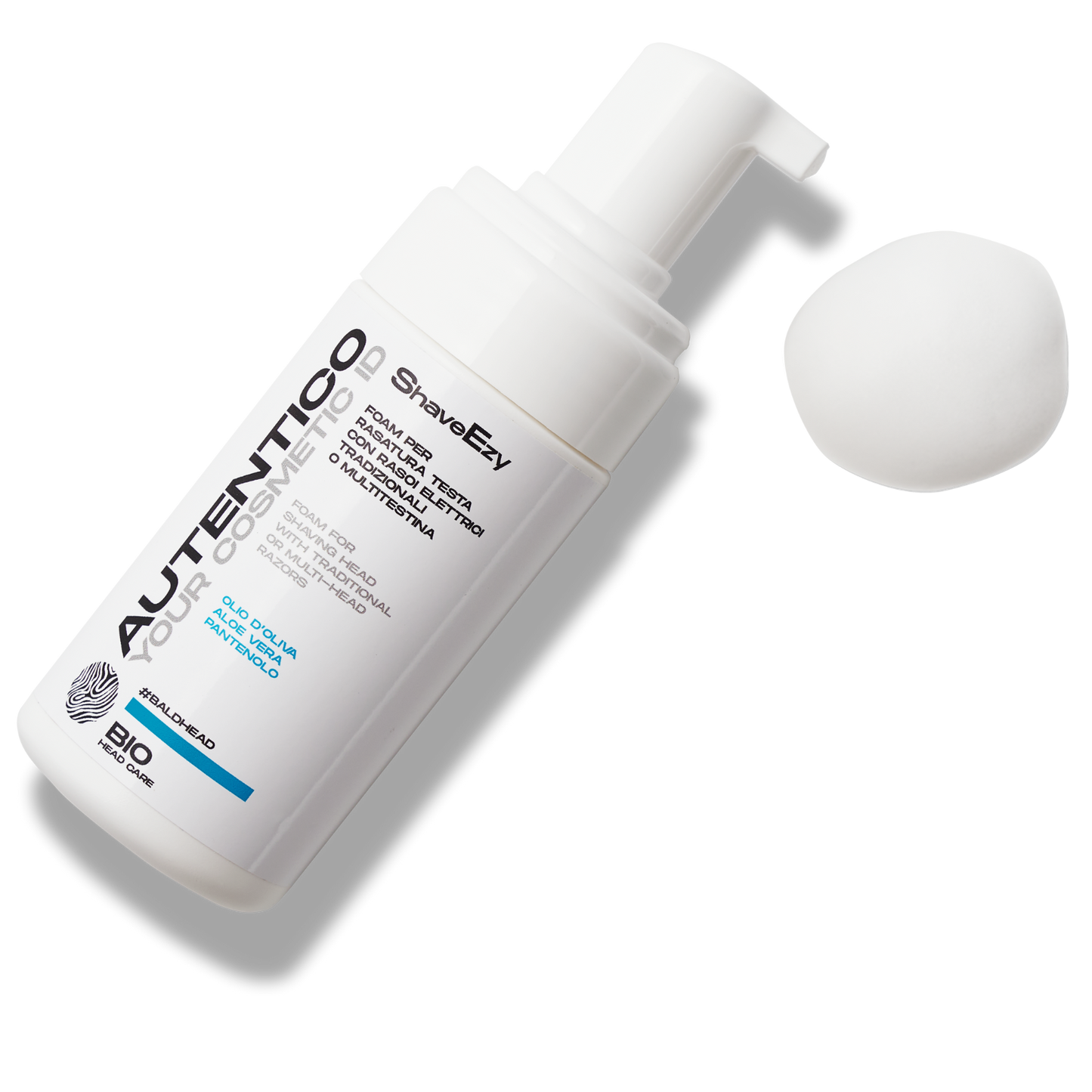 ShaveEzy, Foam per rasatura testa con rasoi elettrici tradizionali o multitestina. 100ML.