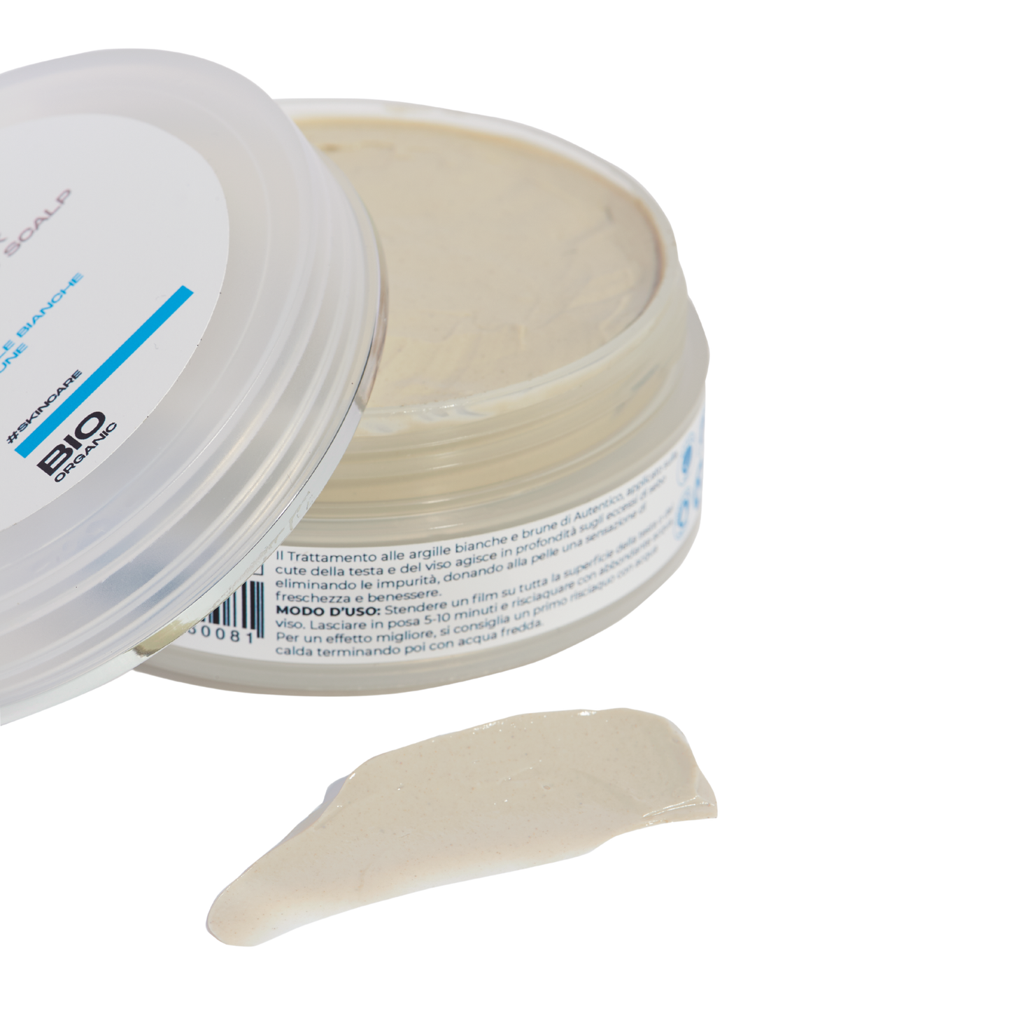 Maschera Purificante Viso Testa Alle Argille Bianche E Brune - 100 ml